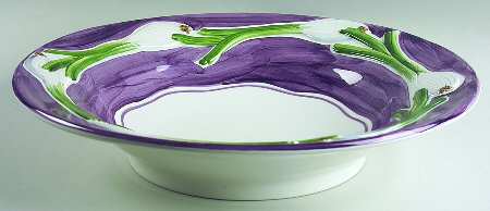 Embossed Vegetables 15" Large Salad Serving Bowl