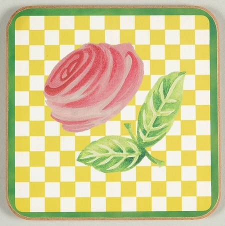 A Rose Cork Back Square Coaster