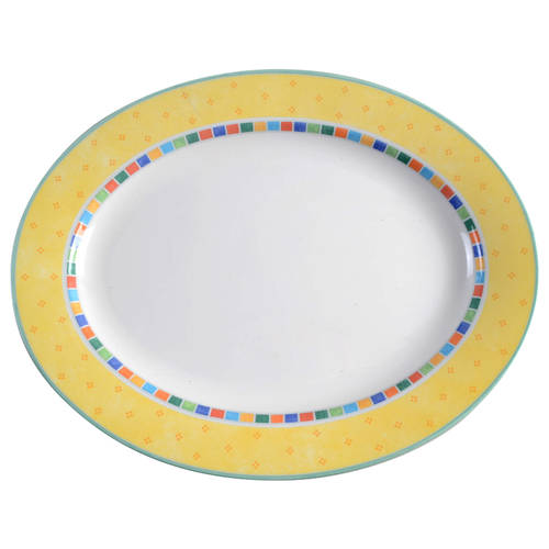 Twist Alea Limone 15" Oval Serving Platter