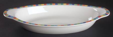 Twist Alea Limone 15" Oval Baker by Villeroy & Boch