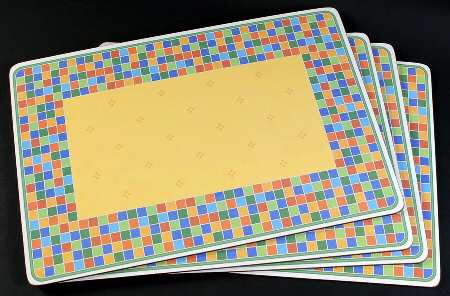 Twist Alea Limone Corkboard Placemat - Set of 4