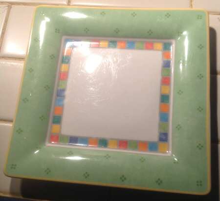 Twist Alea Verde Square Dinner Plate
