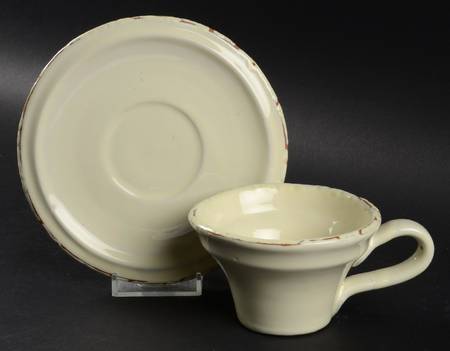 Crema Flat Demitasse Cup & Saucer Set