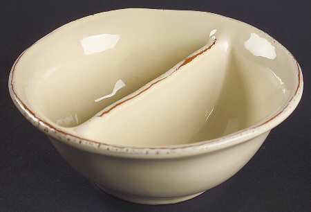 Crema Divided Bowl