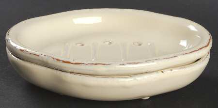 Crema 2-Piece Soap Dish (Bowl and Strainer)