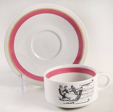 Opera Flat Cup & Saucer Set