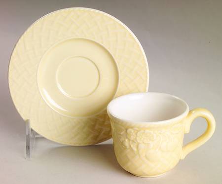 Piemont Estivo Flat Demitasse Cup & Saucer Set