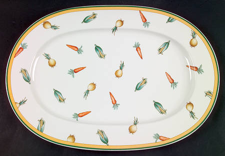 A La Ferme 16" Oval Serving Platter