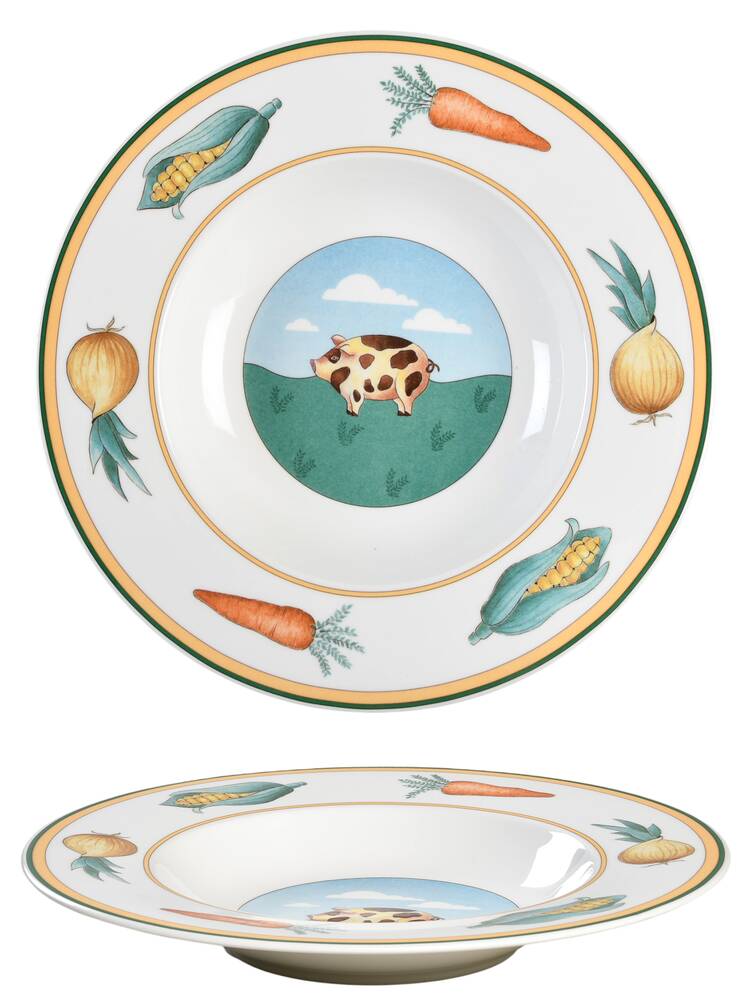 Les Animaux Large Rim Soup Bowl