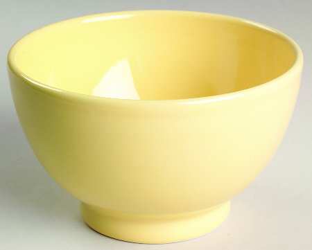 Prisma Yellow (Vanilla) 5" Footed Bowl