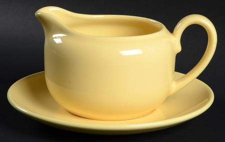 Prisma Yellow (Vanilla) Gravy Boat & Underplate