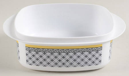 Audun Ferme Small Square Melamine Bowl, No Plastic Lid