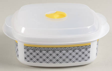 Audun Ferme Small Square Melamine Bowl with Plastic Lid