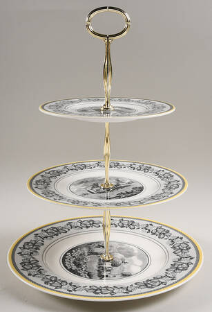 Audun Ferme 13 7/8"-14 1/4" 3-Tiered Serving Tray(DP,SP,BB) HC