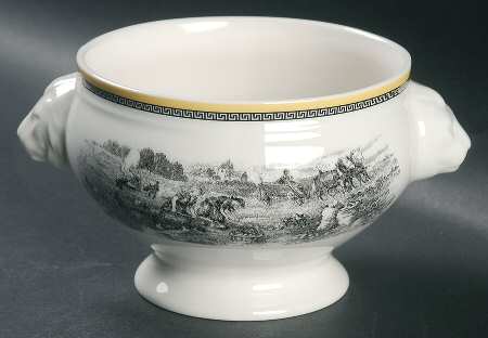 Audun Ferme Lion Bowl (Lion Head Handles)