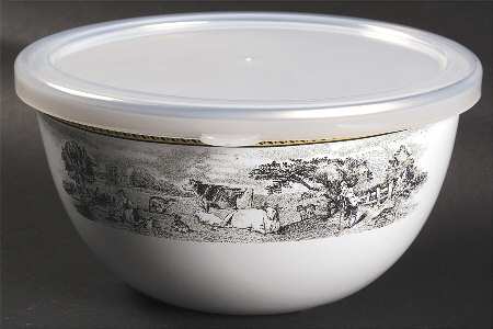 Audun Ferme 5" Metal Mixing Bowl & Plastic Lid