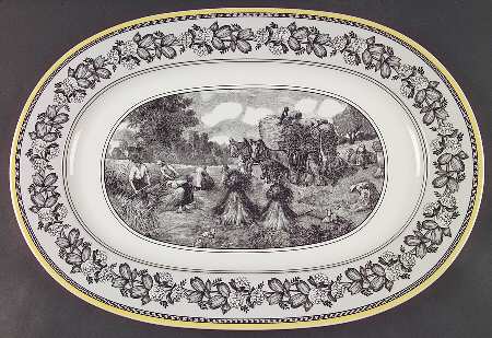 Audun Ferme 16" Oval Serving Platter