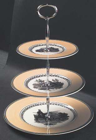 Audun Chasse 13 7/8"-14 1/4" 3-Tiered Serving Tray(DP,SP,BB) HC