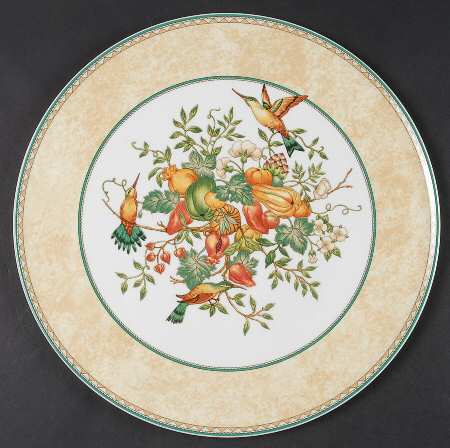Golden Birds Cake Plate