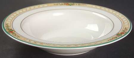 Golden Birds Rim Cereal Bowl