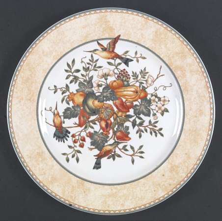Golden Birds 12" Chop Plate (Round Platter)