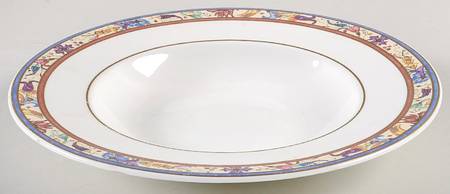 Madeline Filet Rouge Large Rim Soup Bowl