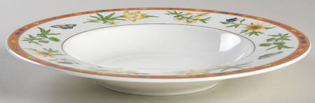 Selina Fleurs Large Rim Soup Bowl