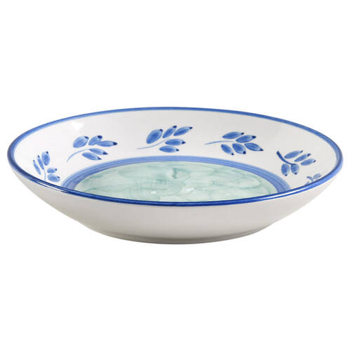 Blue Leaves Coupe Cereal Bowl