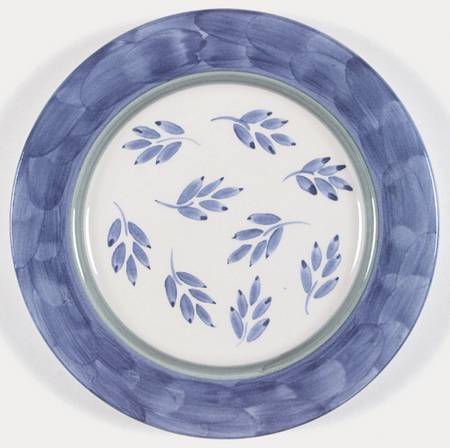 Blue Leaves Salad Plate
