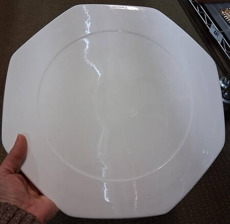 Astoria White Cake Plate