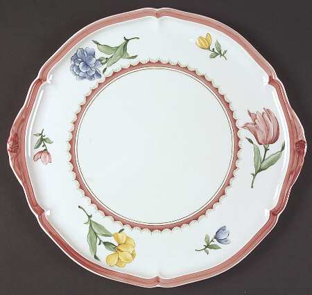 Jardin d'Alsace Fleur Handled Cake Plate by Villeroy & Boch