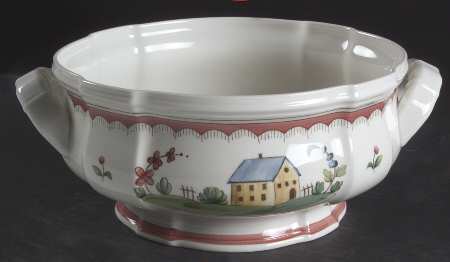 Jardin d'Alsace Fleur Round Vegetable No Lid