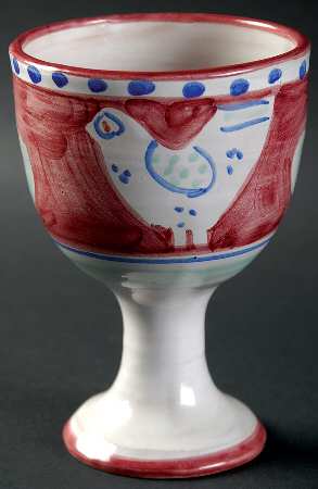 Campagna Chicken (Red Border, Blue Dots) China Wine