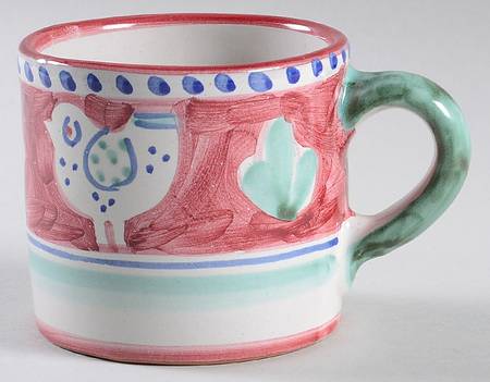Campagna Chicken (Red Border, Blue Dots) Child's Mug