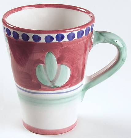 Campagna Chicken (Red Border, Blue Dots) Mug