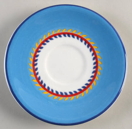 White Flowers Saucer for Breakfast Cup