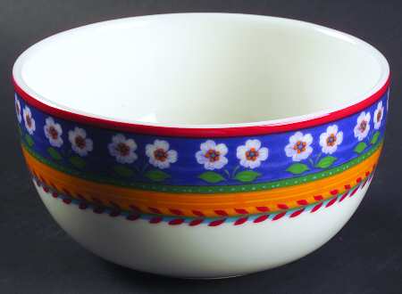 White Flowers Super Soup/Cereal Bowl