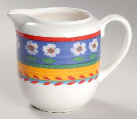 White Flowers Creamer