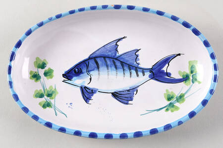 Seafood Buffet Small Oval Plate