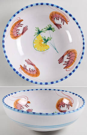 Seafood Buffet 10" Large Salad Serving Bowl