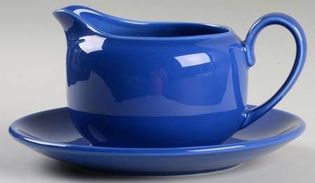Prisma Dragon Blue Gravy Boat & Underplate