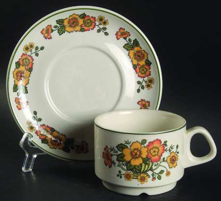 COTTAGE Flat Cup & Saucer Set