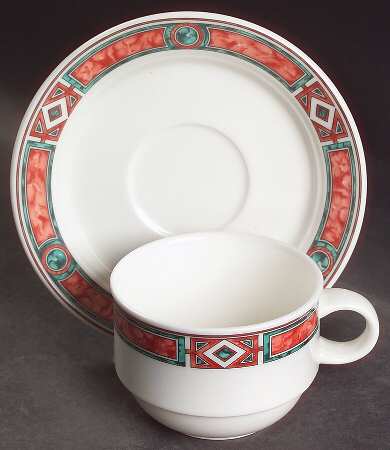Rialto (Hotel) Flat Cup & Saucer Set