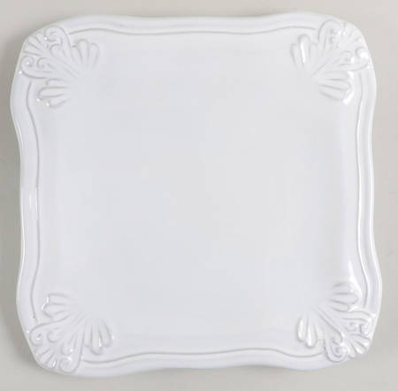 Antico Bianco Square Salad Plate