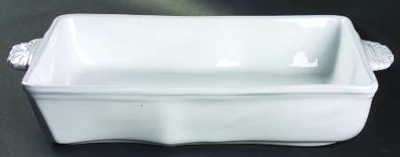 Antico Bianco 14" Rectangular Baker