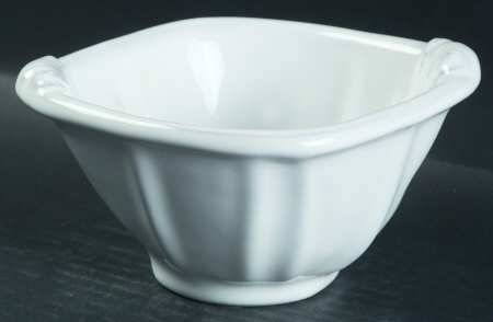 Antico Bianco Square Fruit/Dessert (Sauce) Bowl