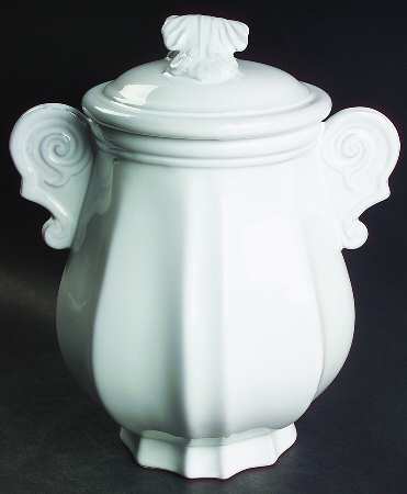 Antico Bianco Large Canister & Lid