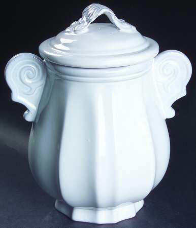 Antico Bianco Medium Canister & Lid