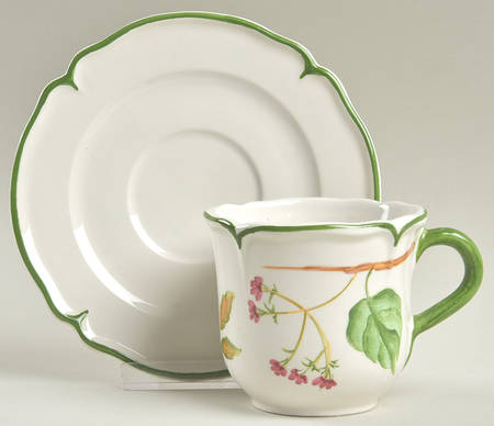 Millefoglie Flat Cup & Saucer Set