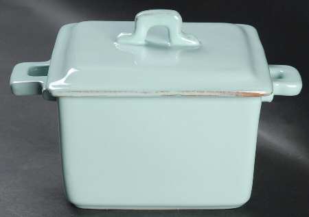 Sorbetto (Aqua) 2 Quart Square Casserole with Ceramic Lid